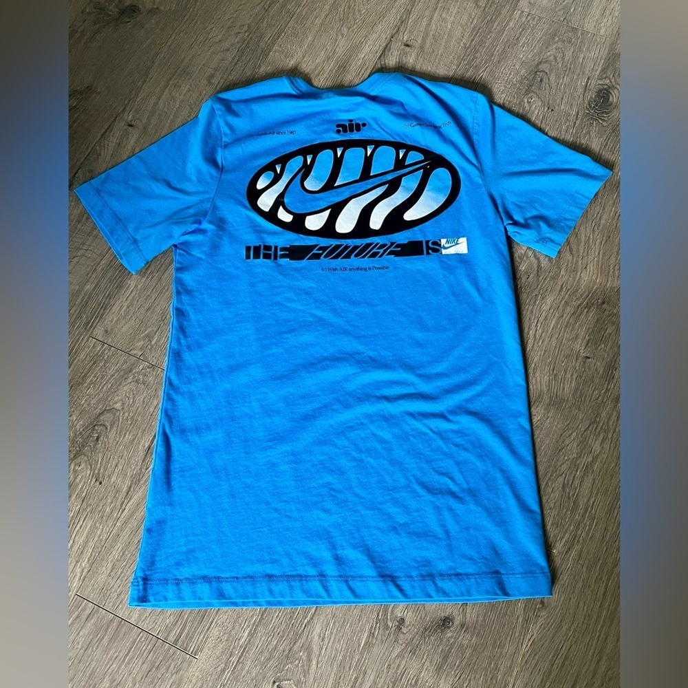 Nike Air Max “The Future is Air” Graphic Tee Blue Small EUC​
